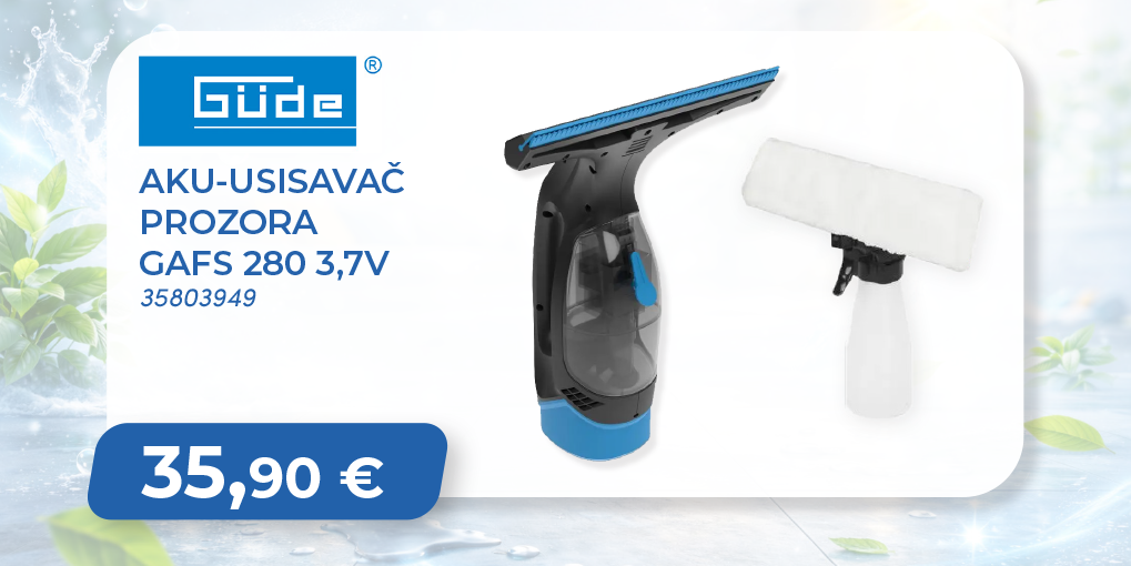 GÜDE GAFS 280 – bežični čistač prozora