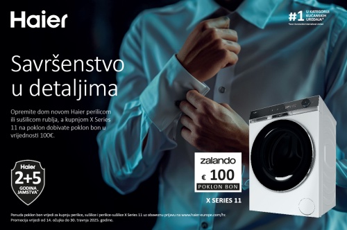 Kupnjom Haier X Series 11 poklon bon u vrijednosti 100€ na dar!