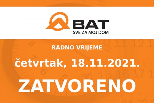 U četvrtak, 18.11. - ZATVORENO!