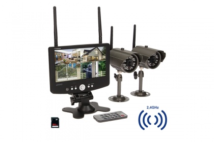 ORNO video nadzorni sistem 2,4GHz, 2 bežične kamere i monitor