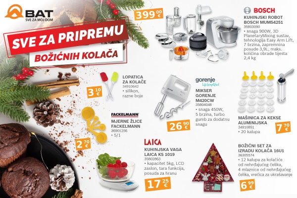 Sve za pripremu blagdanskih kolača