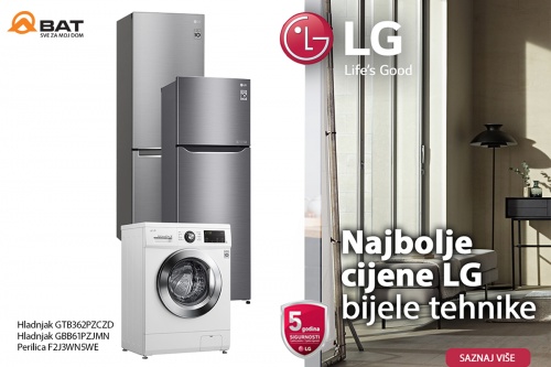 Najbolje cijene LG bijele tehnike