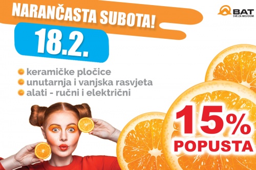 Narančasta subota - 18. veljače!