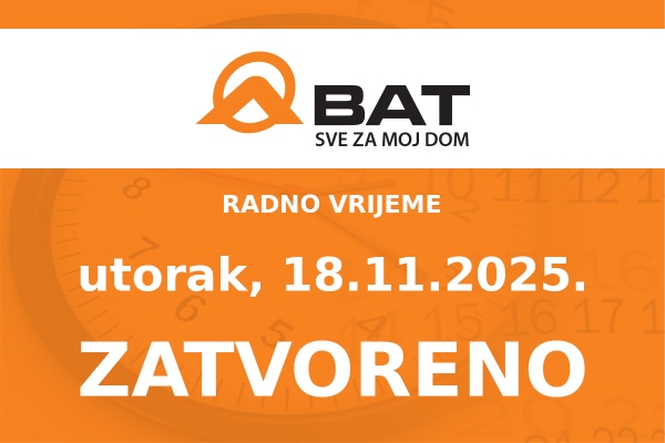 U utorak, 18.11. - ZATVORENO!