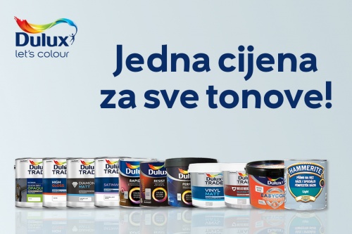 Dulux – jedna cijena za sve tonove