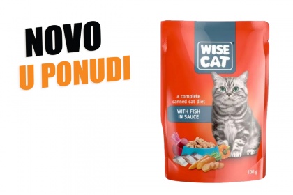 Hrana za mačke Wise Cat riba 100g