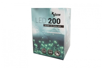Božićne LED lampice zelene - 200 lampica