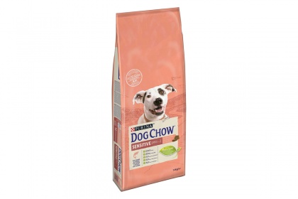 Hrana za pse Dog Chow Adult sensitive, losos, 14 kg