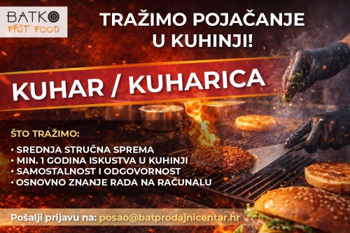 Zapo&scaron;ljavamo kuhara / kuharicu &ndash; BATko fast food