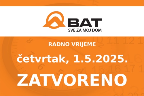 Na praznik rada - ZATVORENO