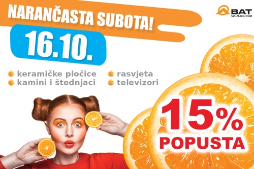 Narančasta subota je 16. listopada!