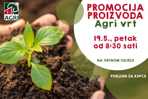 Agri vrt promocija proizvoda očekuje Vas u BAT-u ovog petka!