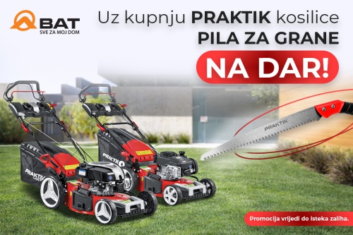 Uz kupnju PRAKTIK kosilice &ndash; pila za grane na dar!