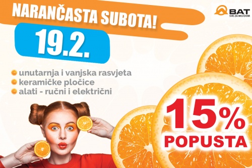 Narančasta subota je 19. veljače!