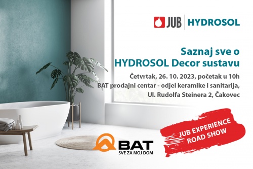 Prijavi se na radionicu JUB HYDROSOL Decor sustava za kupaonice