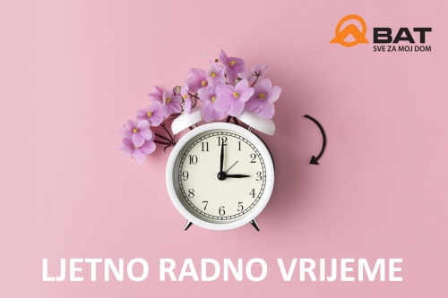Od ponedjeljka, 31.3. kreće ljetno radno vrijeme!