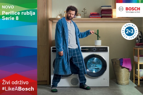 Novo: Bosch Serie 8 perilice rublja