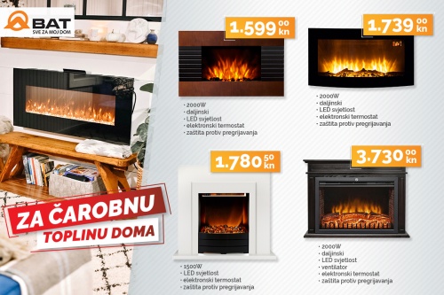 Električni kamin - za čarobnu toplinu doma