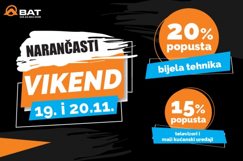 Narančasti vikend – 19. i 20.11.