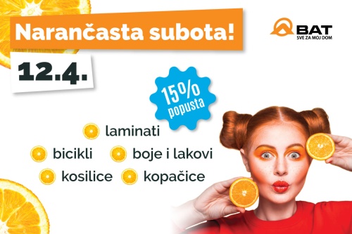 Narančasta subota - 12. travnja!