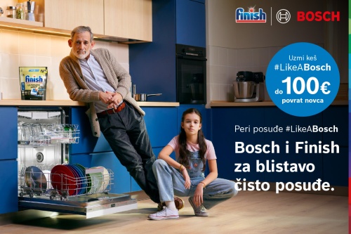 Bosch i Finish za blistavo čisto posuđe i povrat novca do 100 eura!