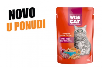 Hrana za mačke Wise Cat govedina 100g