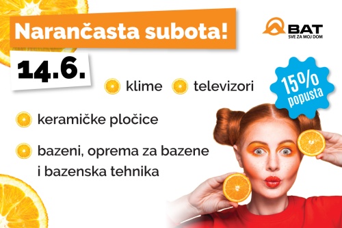 Narančasta subota - 14. lipnja!