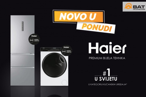 Novo u ponudi. Haier premium bijela tehnika