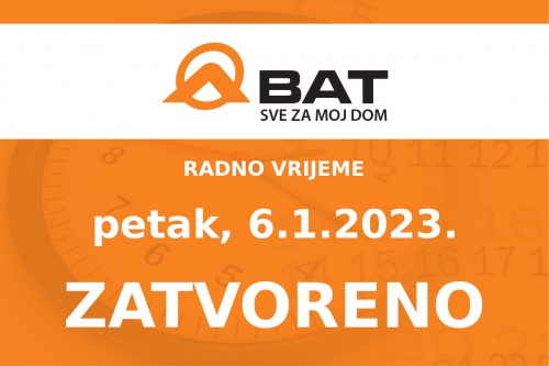 U petak, 6. siječnja – zatvoreno!