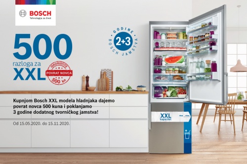 Bosch: XXL hladnjaci sa zamrzivačima