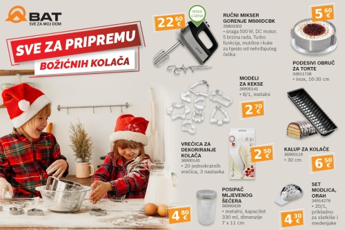 Sve za pripremu blagdanskih kolača