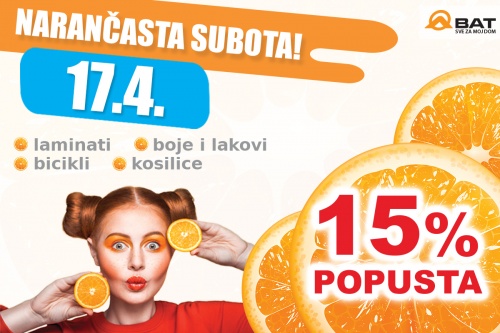 Narančasta subota - 17. travnja!