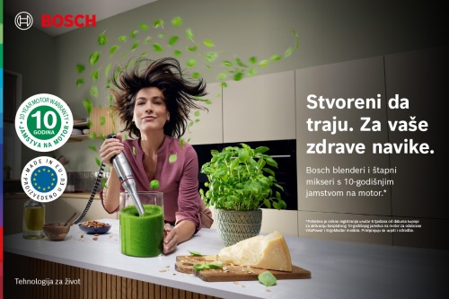 Bosch blenderi i &scaron;tapni mikseri uz 10 godina jamstva na motor