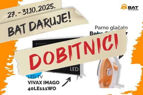 Čestitamo dobitnicima BAT WhatsApp darivanja!