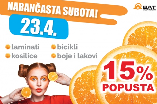 Narančasta subota je 23. travnja!