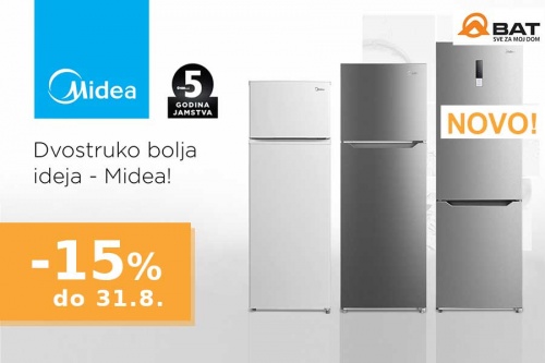 Novo u ponudi: Midea hladnjaci i zamrzivači