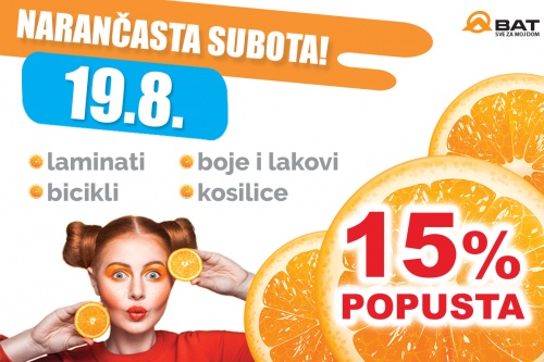 Narančasta subota - 19. kolovoza!