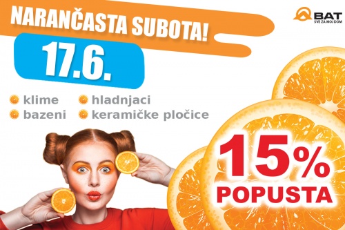 Narančasta subota je 17. lipnja!