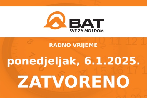 Za blagdan Sveta tri kralja 6. siječnja - zatvoreno