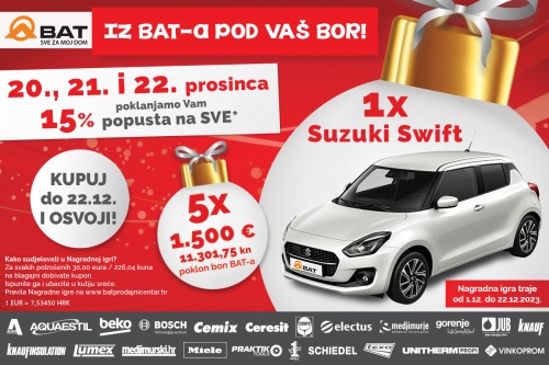 Tri dana -15% popusta na SVE redovne cijene!