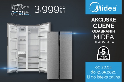 Akcijske cijene odabranih Midea hladnjaka