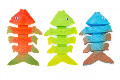Podvodna igračka za vodu Squiggle Wiggle dive fish, 3+, 3 kom
