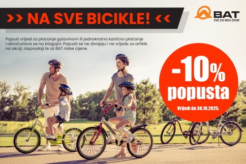 -10% popusta na sve bicikle!