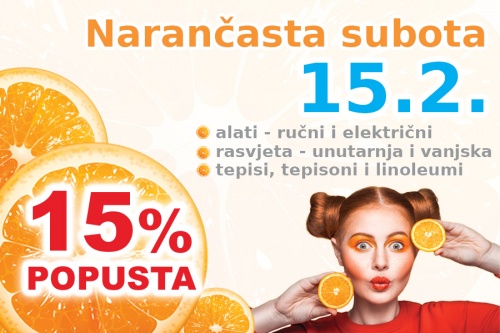 15. veljače je Narančasta subota!