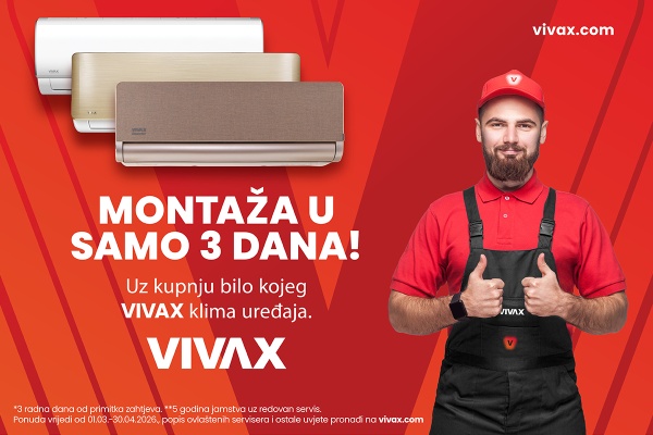 VIVAX KLIMA &ndash; Montaža u samo tri dana!