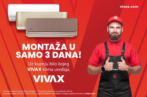 VIVAX KLIMA &ndash; Montaža u samo tri dana!