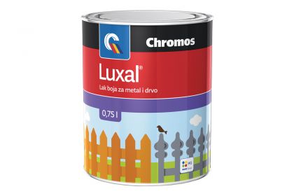 Pokrivni lak za metal i drvo Luxal 0,75 L - bijeli